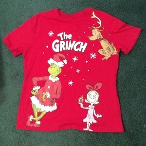 Red Grinch Graphic T-Shirt Women's 11/13